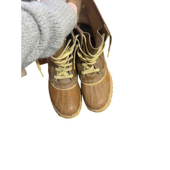 Vtg Sorel Youth Sz 6 Arctic Pac Kaufman Canada Brown Snow Duck Boots - Picture 5 of 10